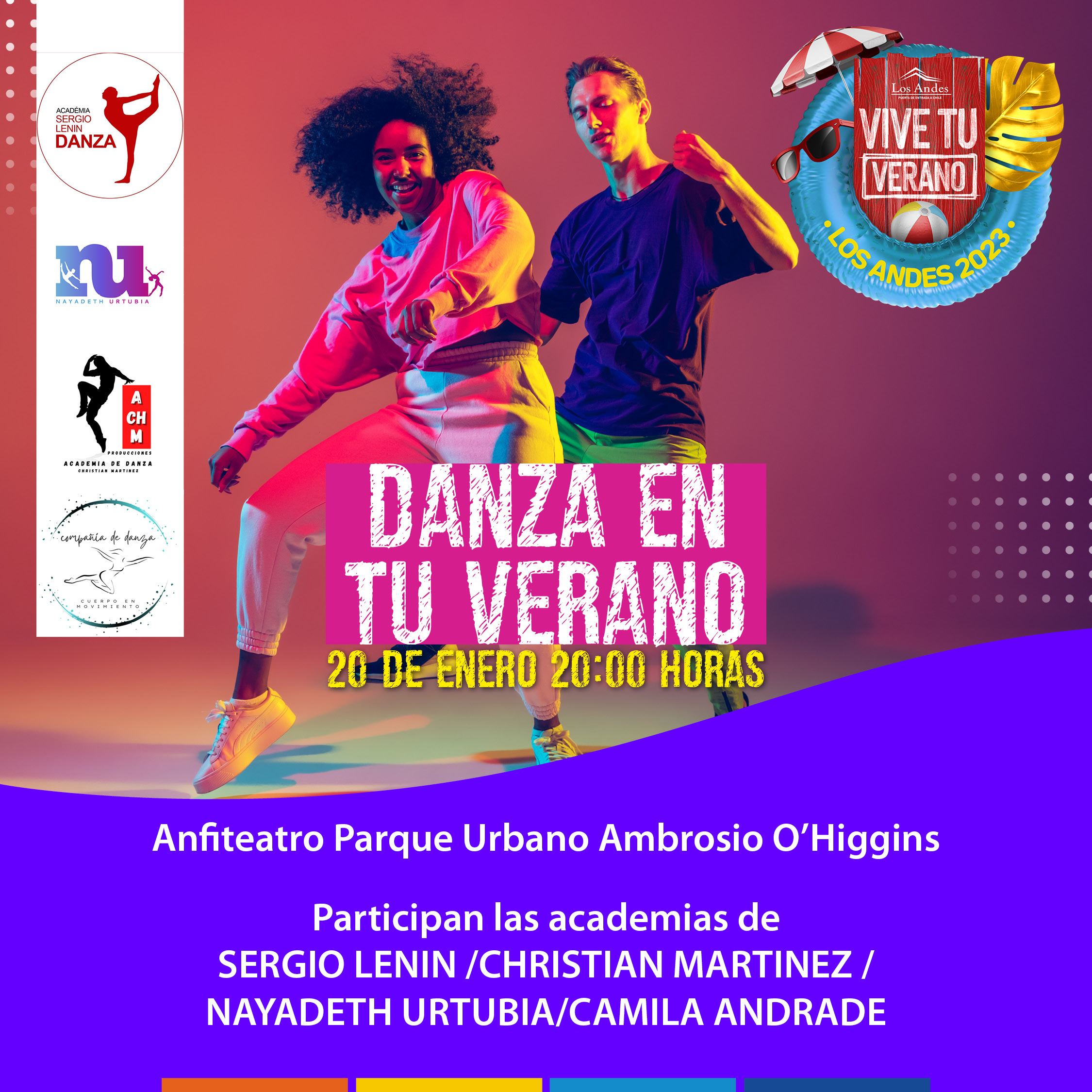 Andes on line Gala de Danza se llevará a cabo en el Parque Urbano de